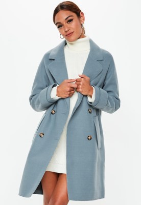 teal-double-breasted-raw-edge-cocoon-coat